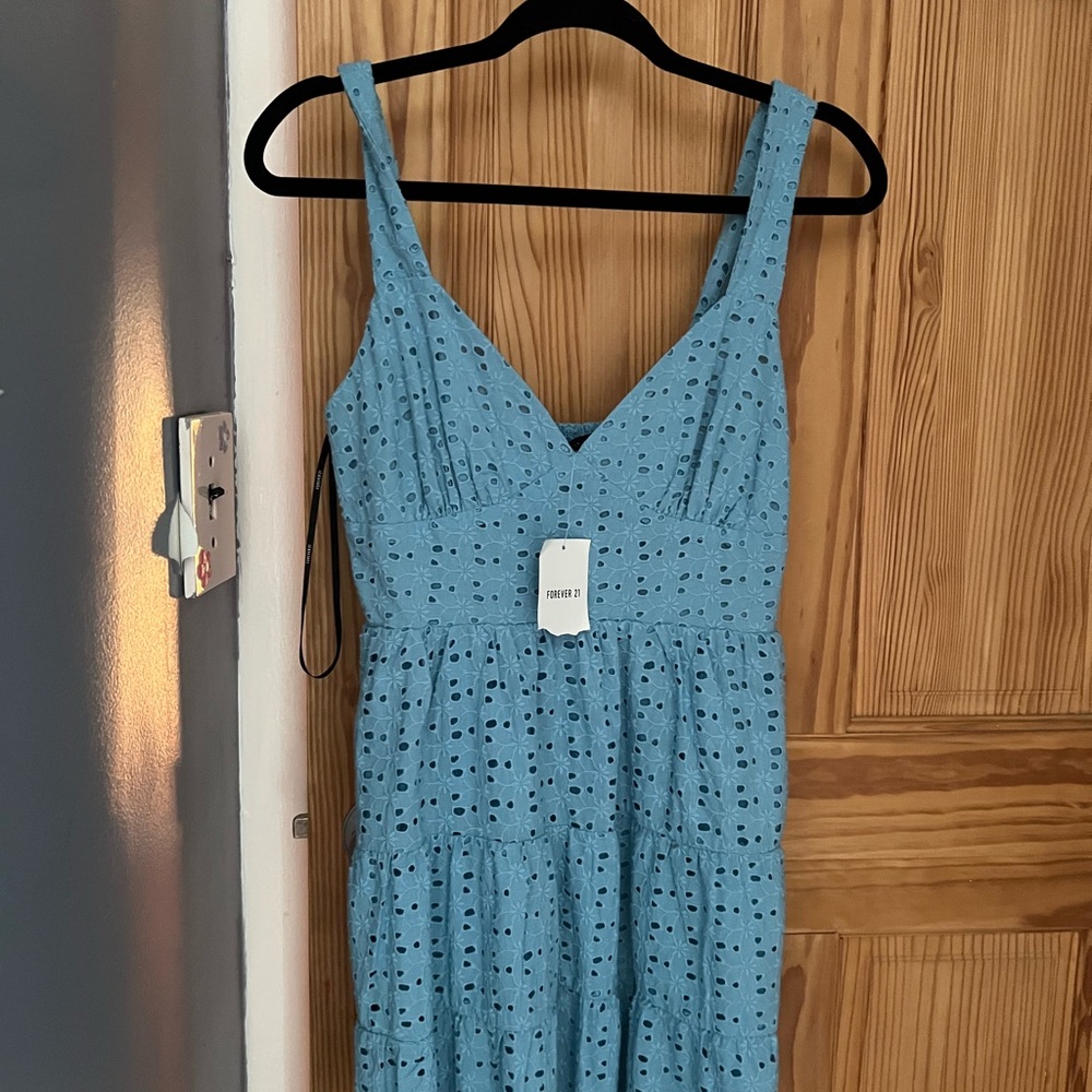 Blue Eyelet Sundress